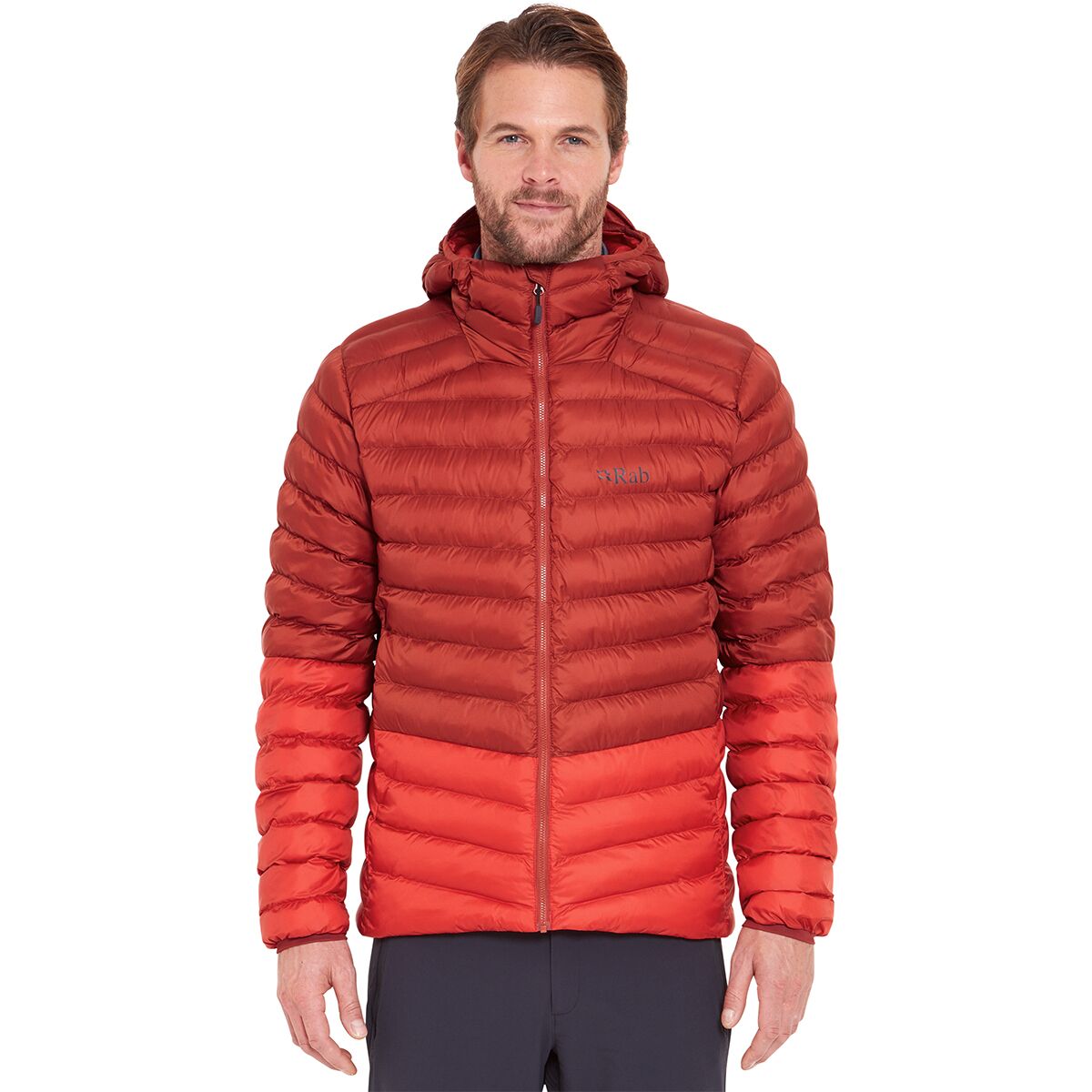 Image of Rab Cirrus Alpine Jacket - Men's Tuscan Red/Dark Horizon, XL