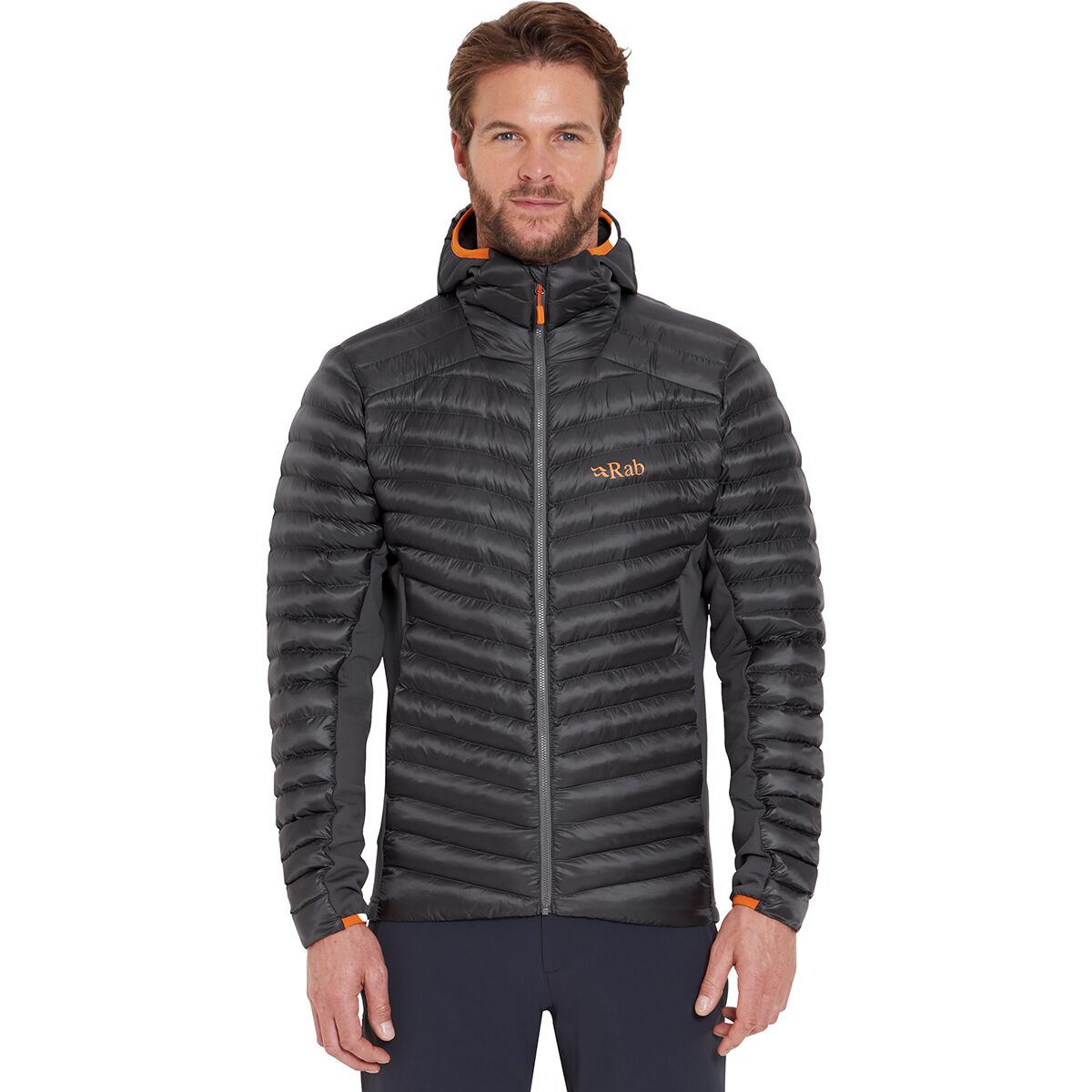 Image of Rab Cirrus Flex Hooded Jacket - Men's Graphene, XL