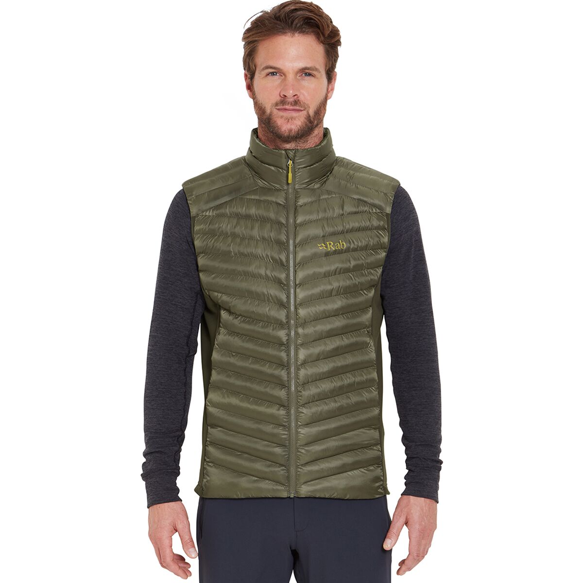 Image of Rab Cirrus Flex Vest - Men's Light Khaki/Army, XXL