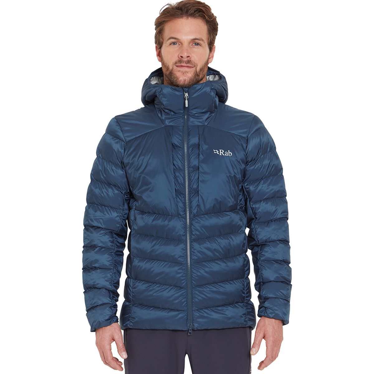Image of Rab Cirrus Ultra Hooded Jacket - Men's Tempest Blue, S