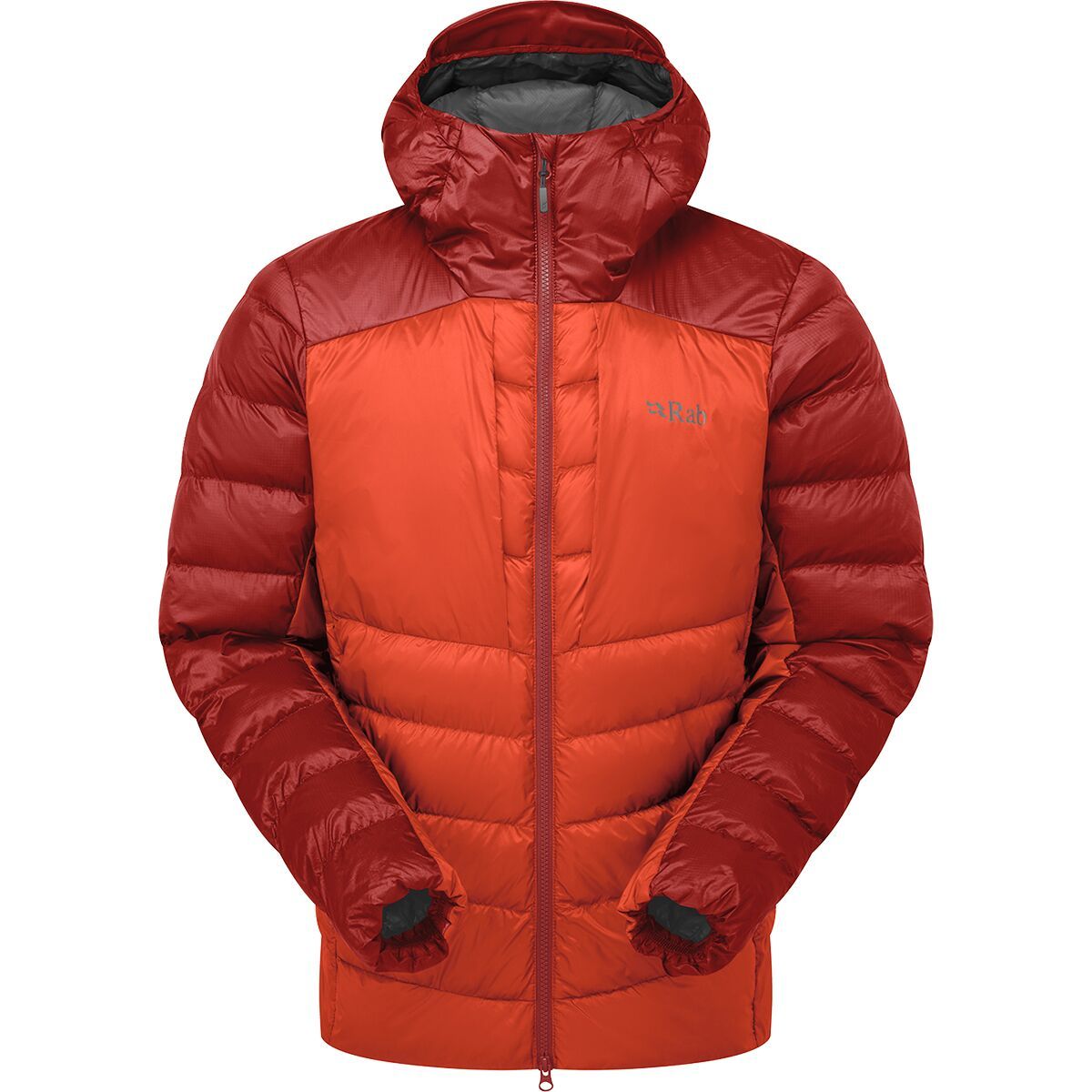 Rab Cirrus Ultra Hooded Jacket - Men's Tuscan Red/Dark Horizon, L