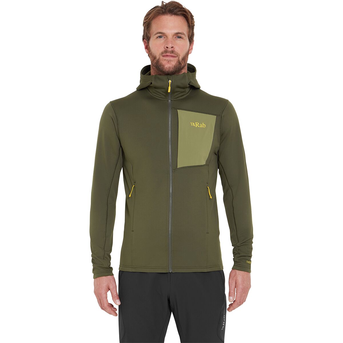 Image of Rab Superflux Hooded Jacket - Men's Army, S