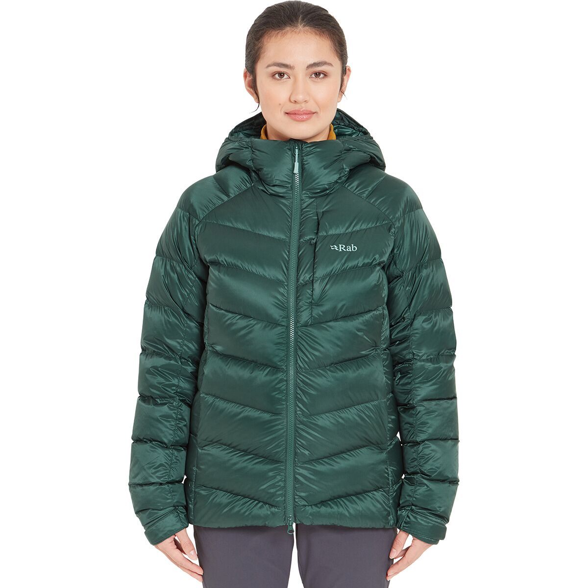 Image of Rab Glaceon Pro Down Jacket - Women's Green Slate, XL