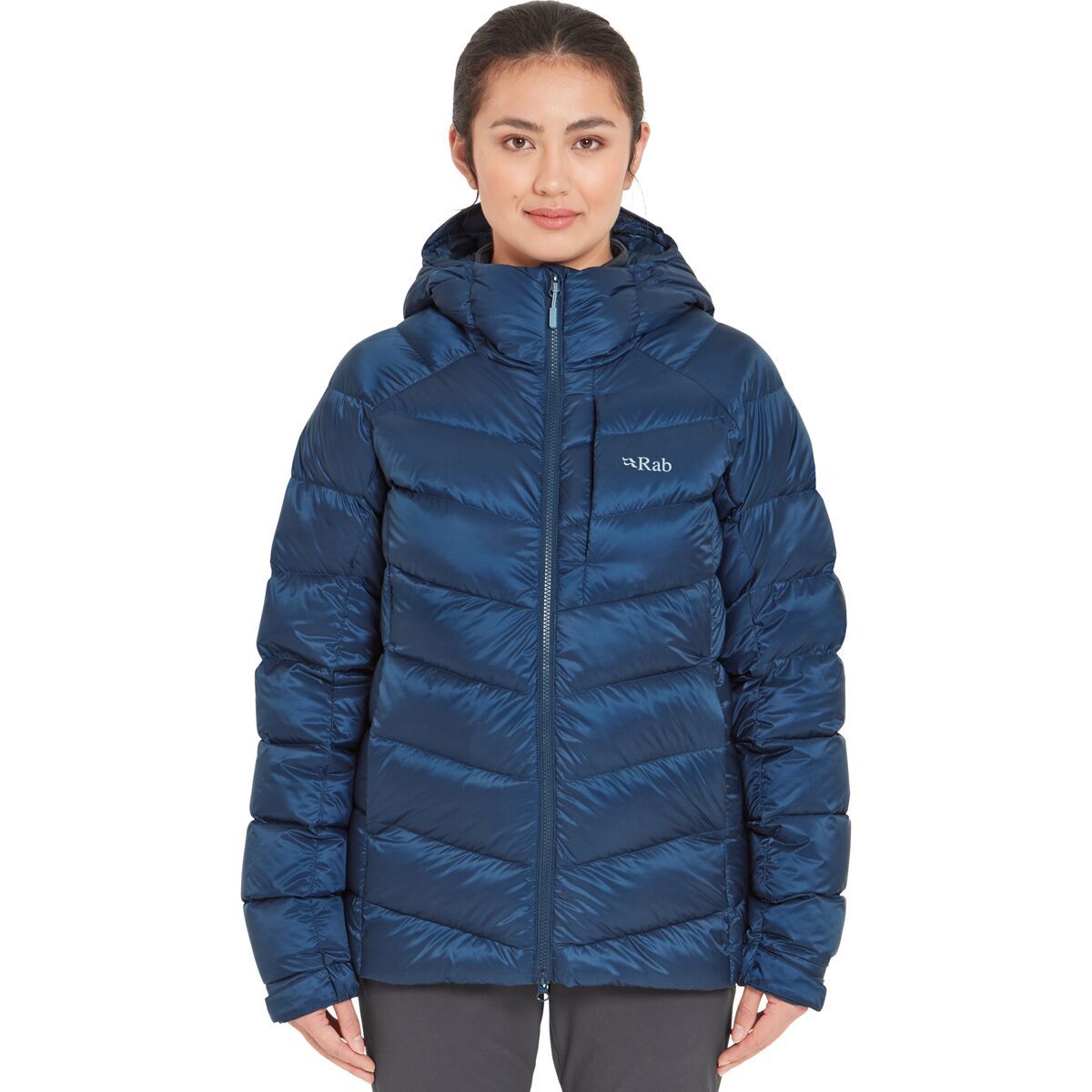 Image of Rab Glaceon Pro Down Jacket - Women's Tempest Blue, XS