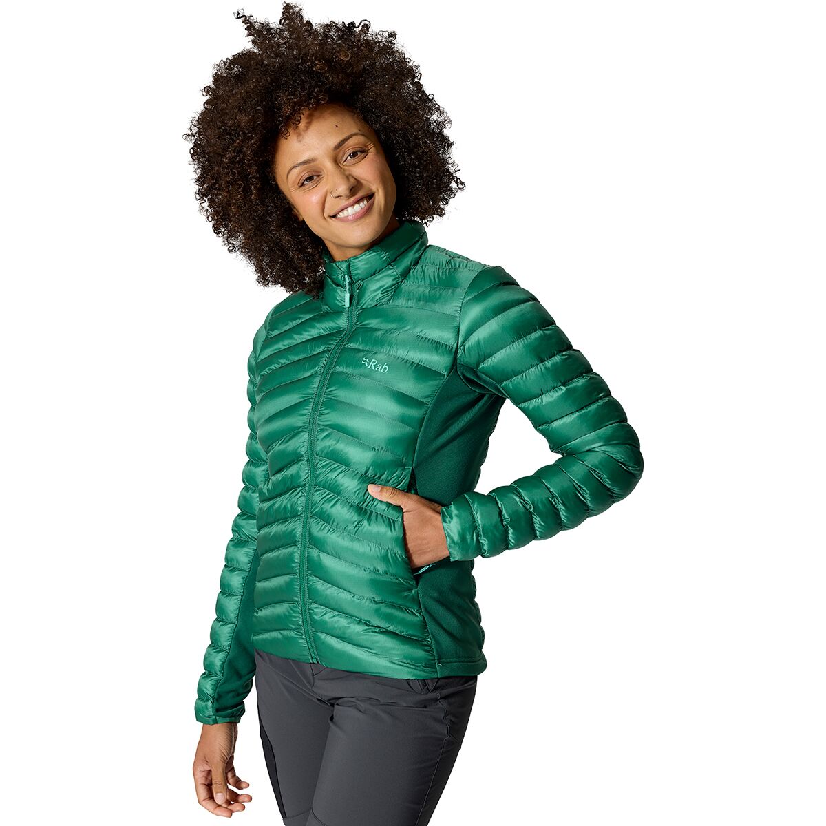 Image of Rab Cirrus Flex 2.0 Jacket - Women's Eucalyptus/Green Slate, L