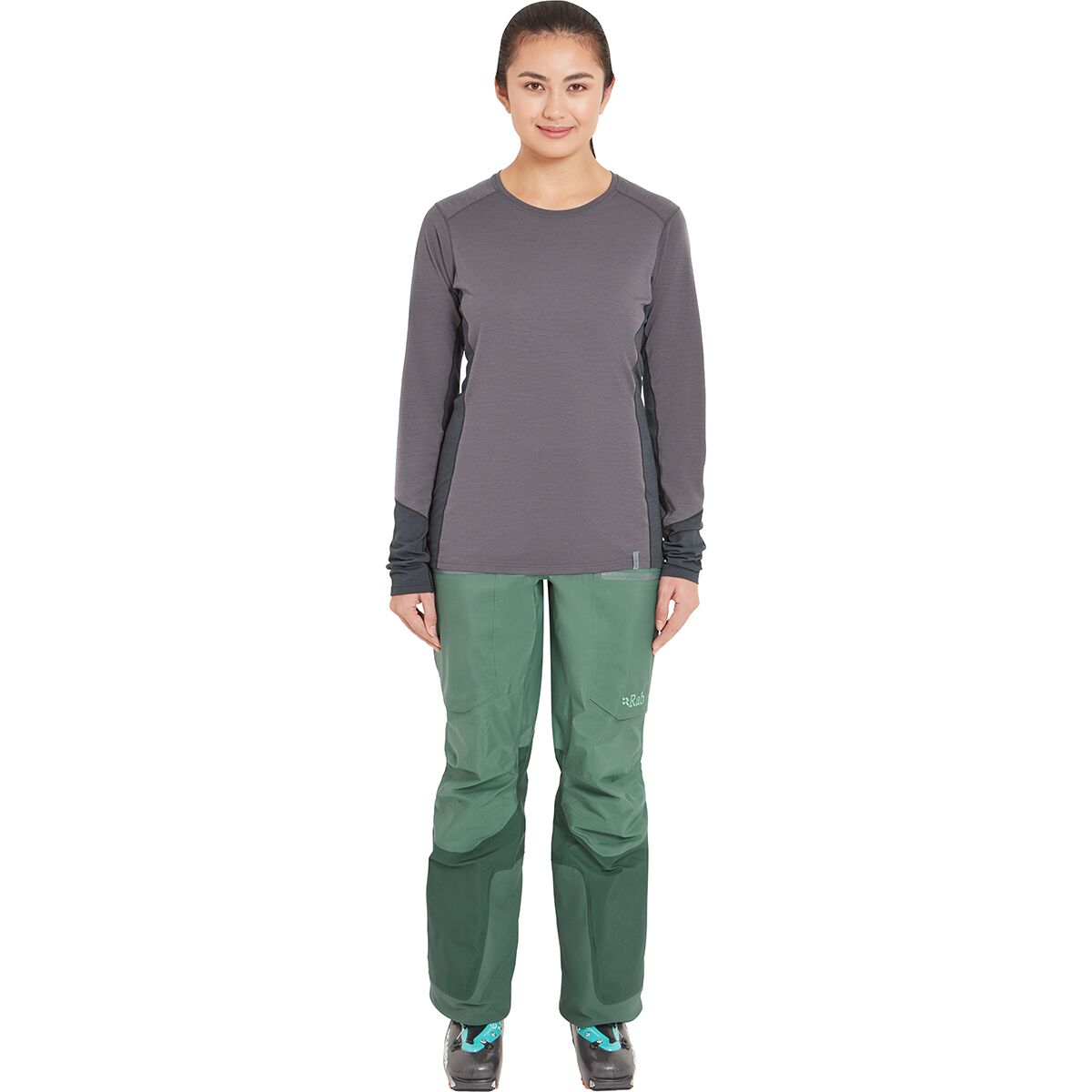 Image of Rab Khroma Converge GORE-TEX Pant - Women's Eucalyptus/Green Slate, XL/Reg