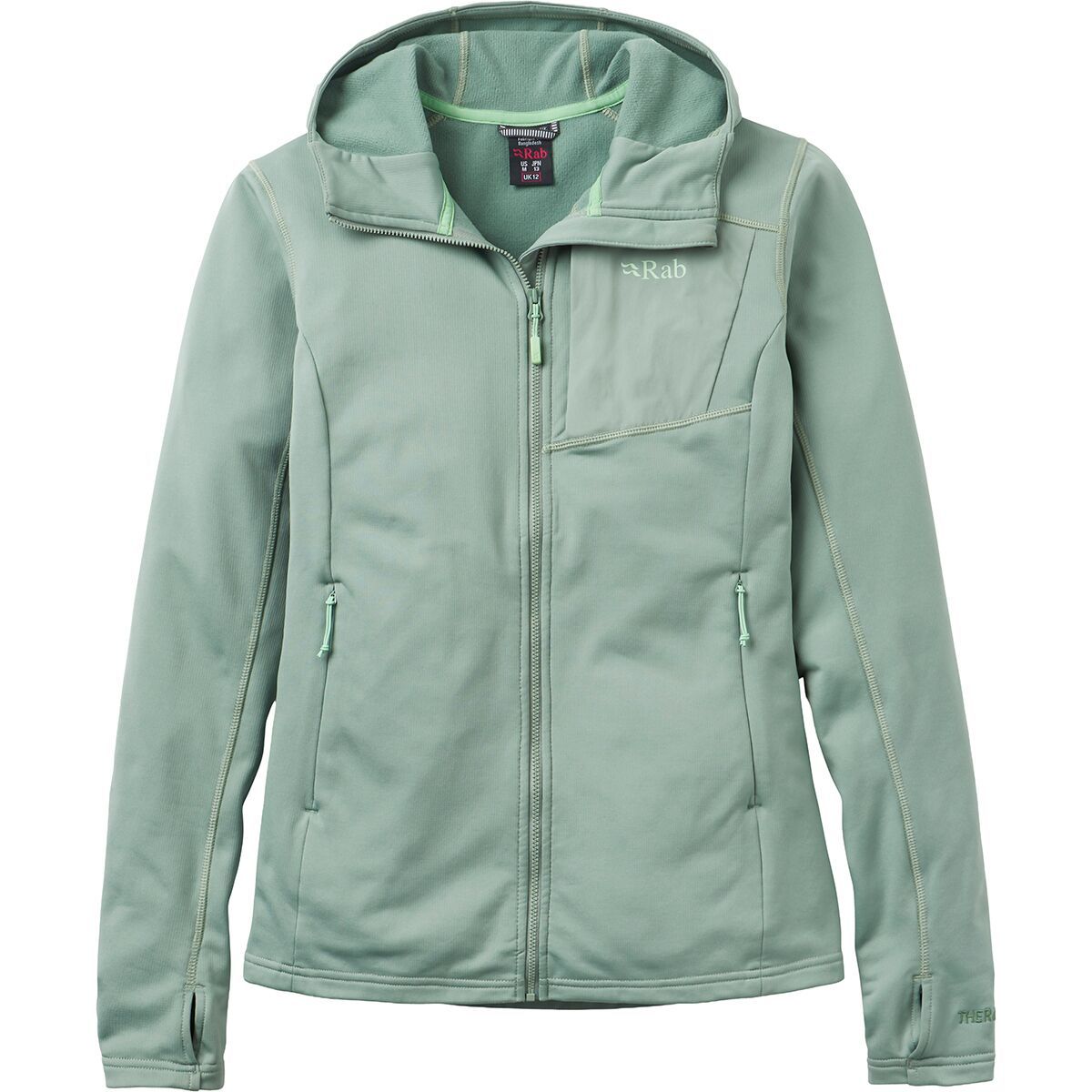 Image of Rab Superflux Full-Zip Hooded Jacket - Women's Dark Fig Green, M