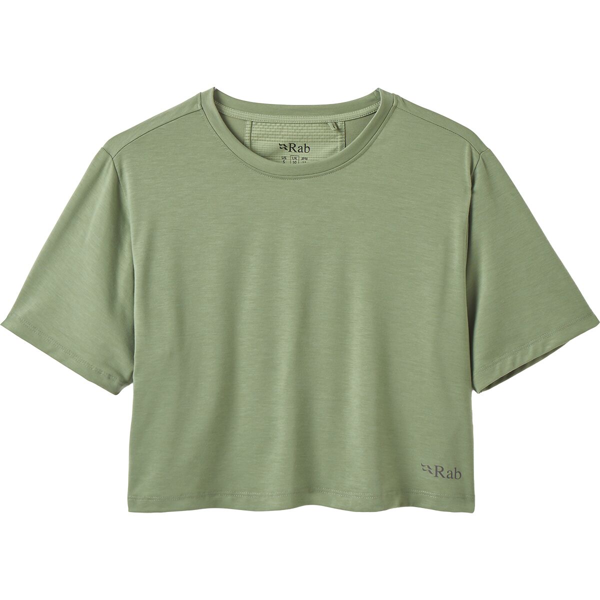 Image of Rab Rivelin Crop T-Shirt - Women's Dark Fig Green, L