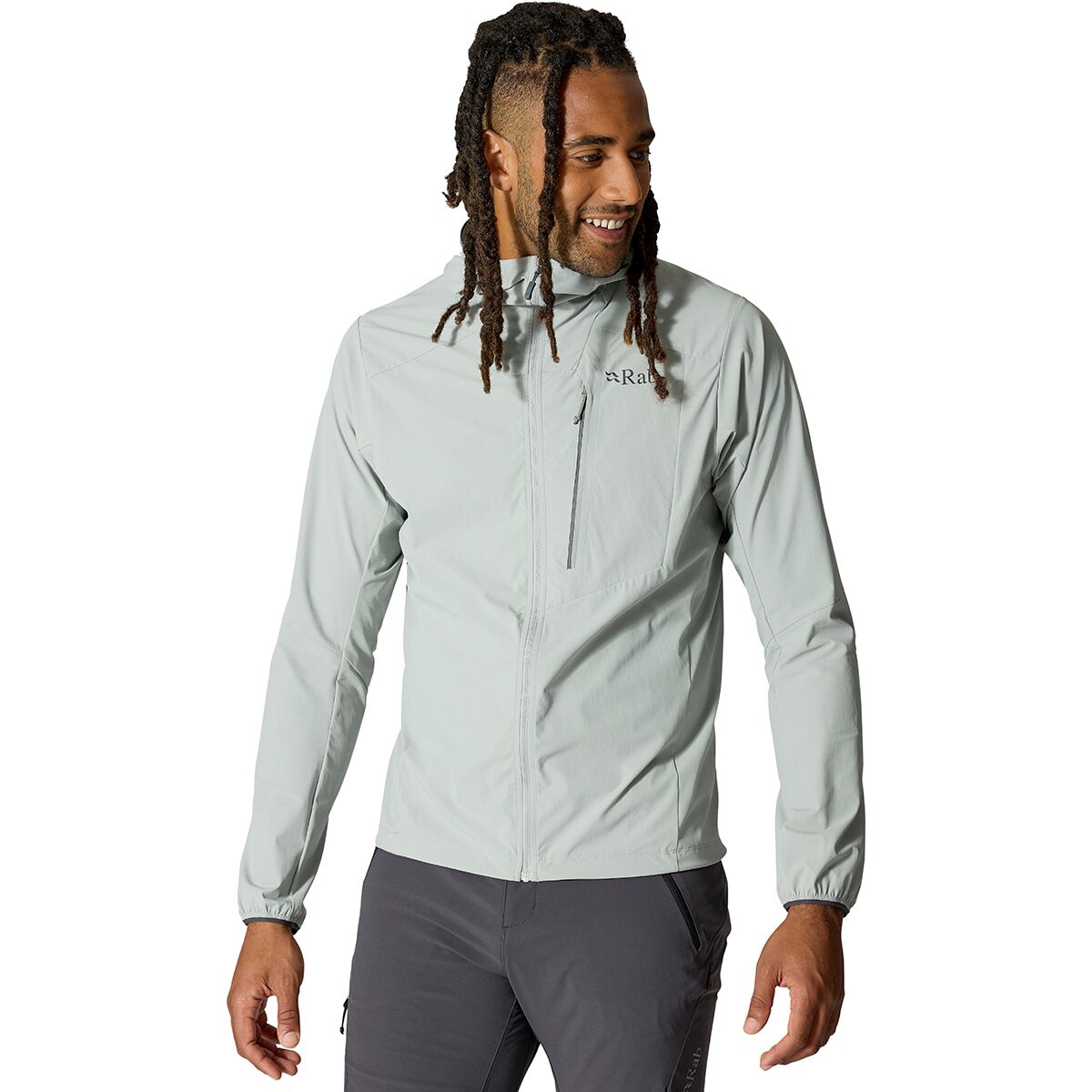 Image of Rab Borealis Alpine Full-Zip Hoodie - Men's Light Zinc, XL