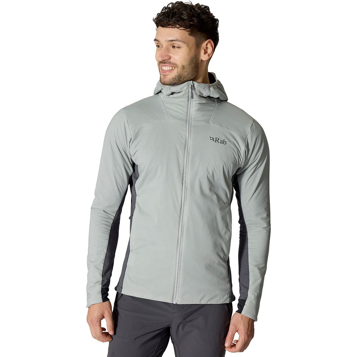 Image of Rab Xenair Alpine Flex Jacket - Men's Light Zinc, M