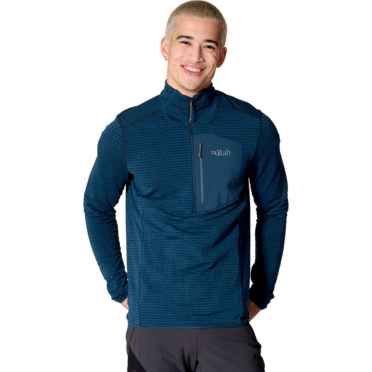 Image of Rab Ascendor Light Pull-On Jacket - Men's Tempest Blue, XL