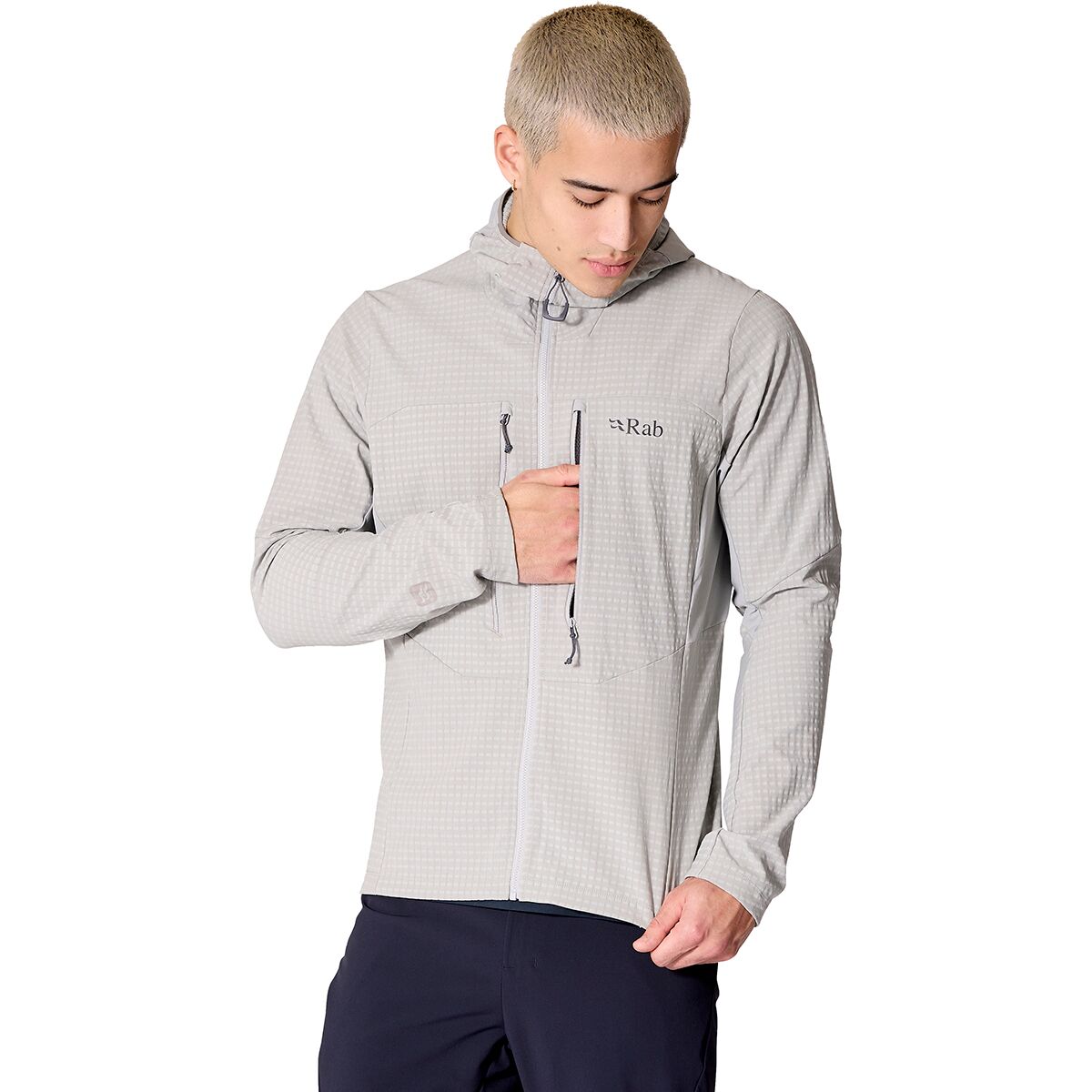 Image of Rab Ascendor Pro Hoodie - Men's Light Zinc, XL