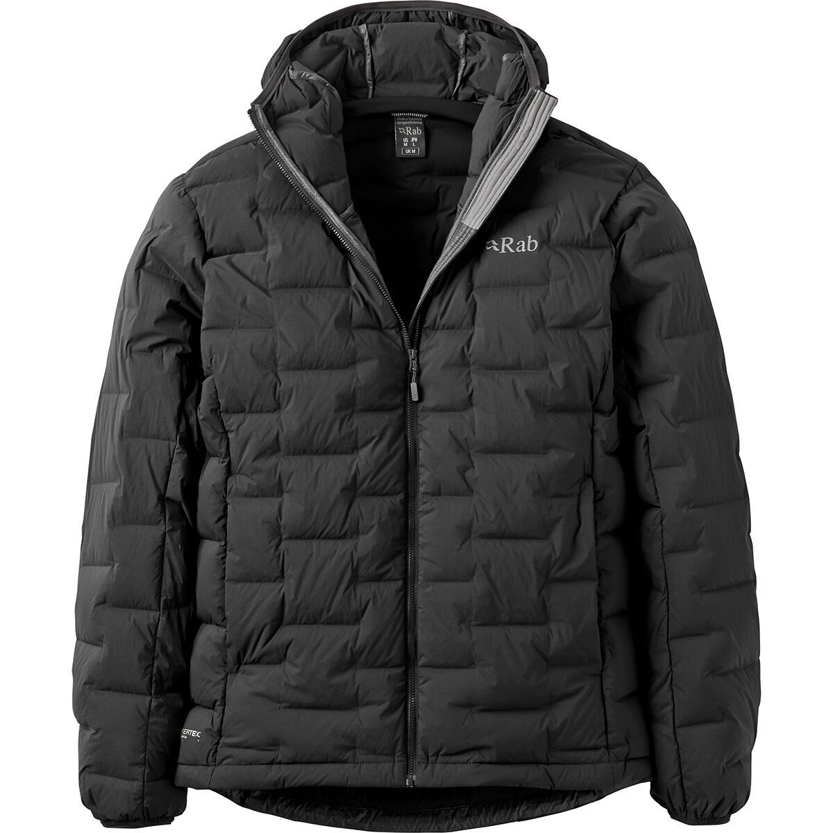 Image of Rab Cubit Stretch Down Hoodie - Men's Black, L