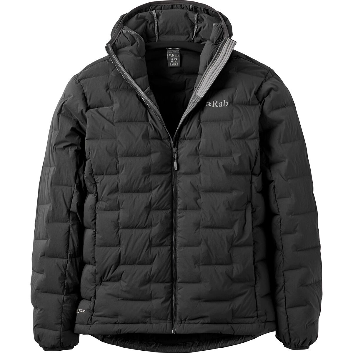 Image of Rab Cubit Stretch Down Hoodie - Men's Black, S