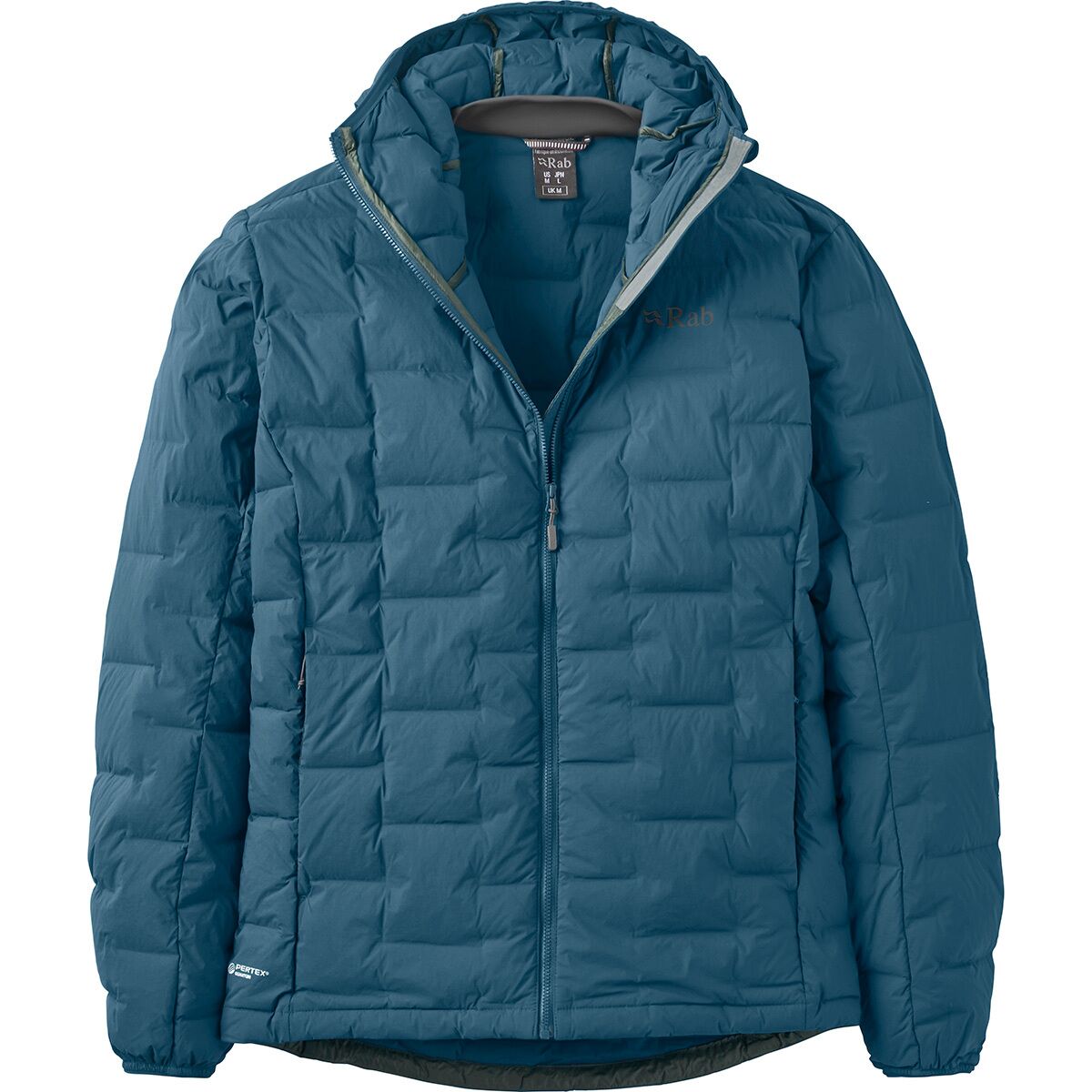 Image of Rab Cubit Stretch Down Hoodie - Men's Tempest Blue, M