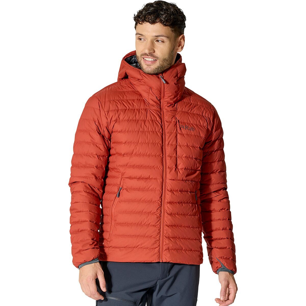 Image of Rab Microlight Windstopper Hoodie - Men's Tuscan Red, S