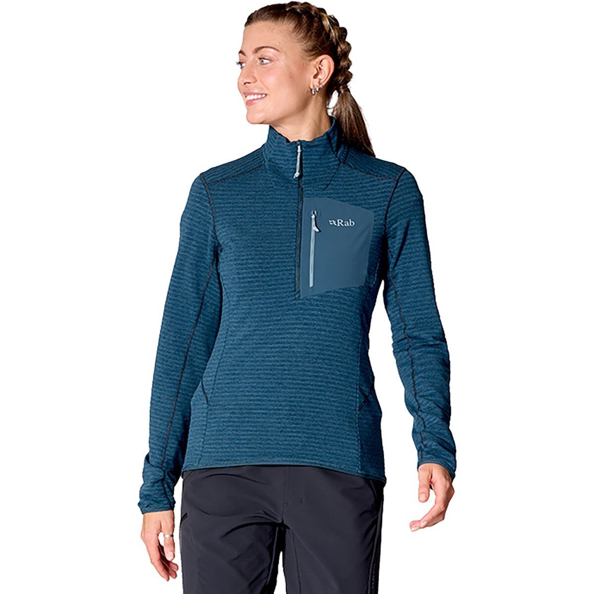 Image of Rab Ascendor Light Pull-On Top - Women's Tempest Blue, M