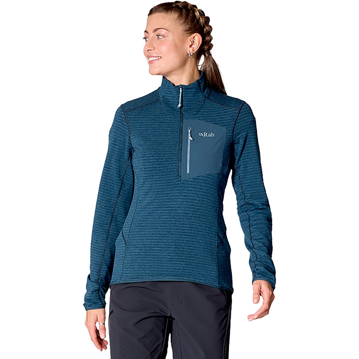 Image of Rab Ascendor Light Pull-On Top - Women's Tempest Blue, L