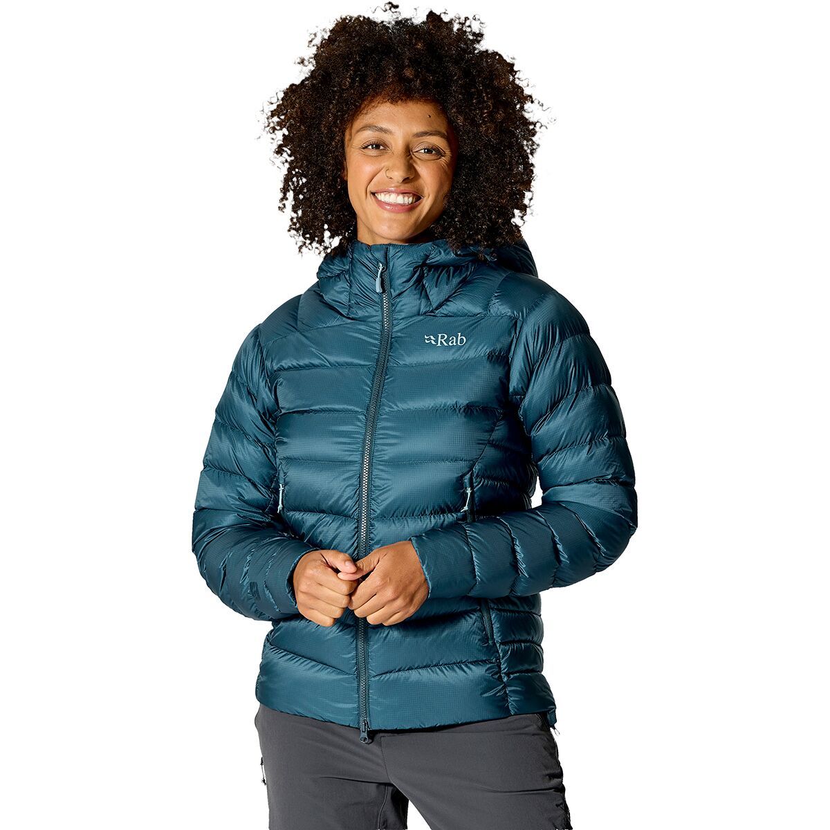 Image of Rab Electron Pro Hoodie - Women's Tempest Blue, L