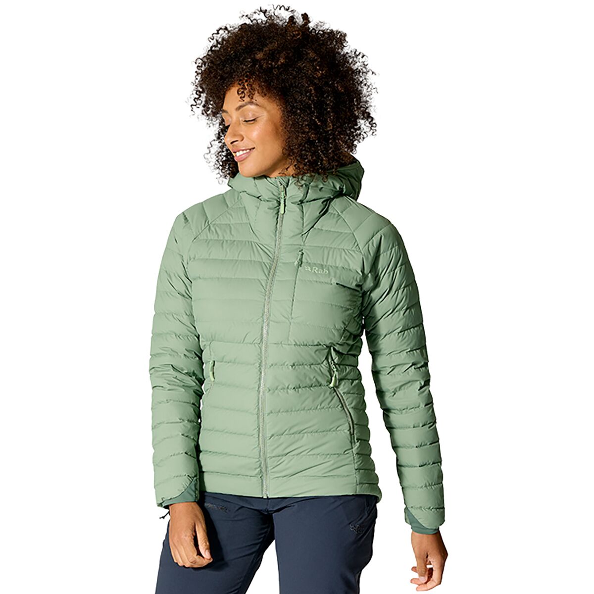 Rab Rab Microlight Windstopper Hoodie - Women's Tempest Blue, L