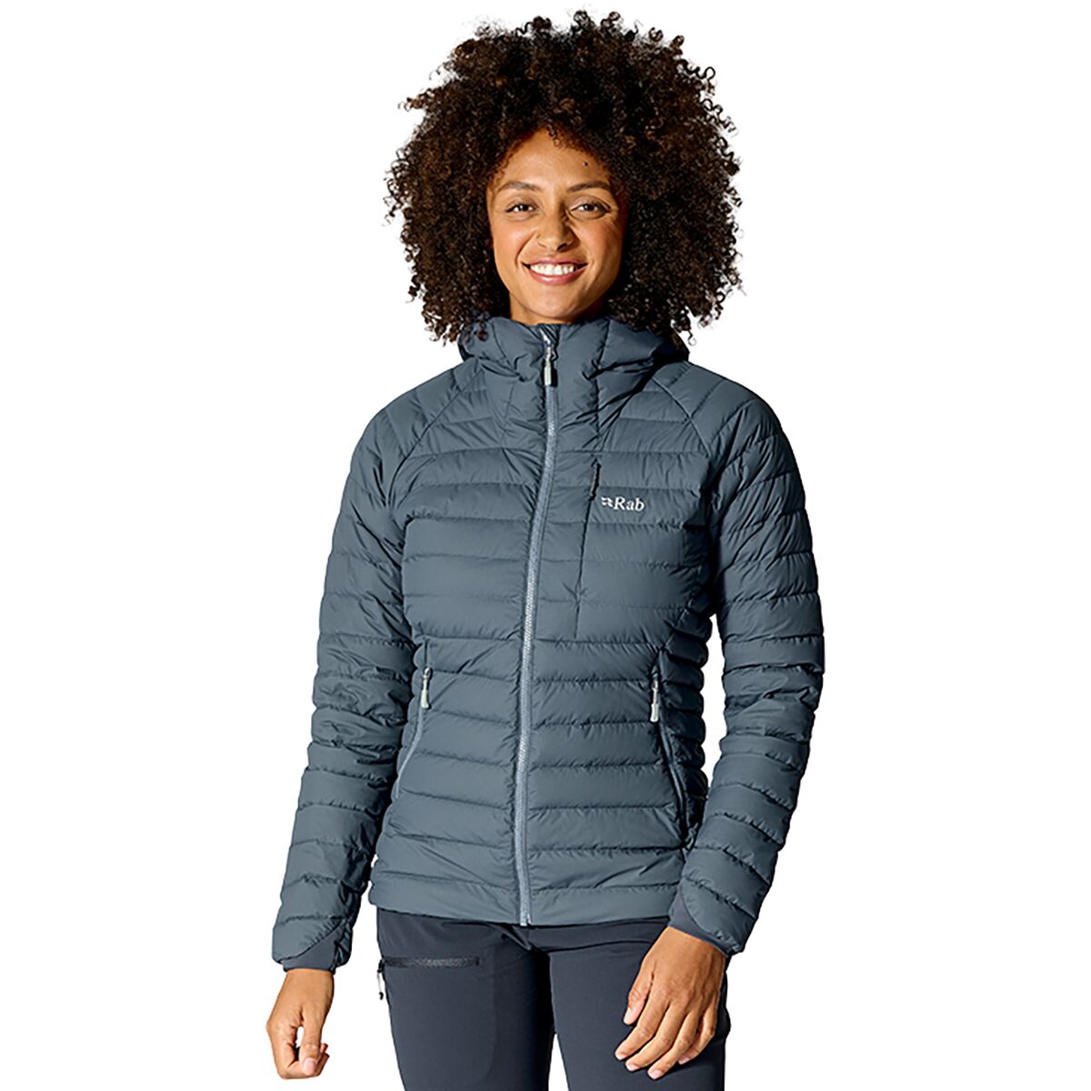 Image of Rab Microlight Windstopper Hoodie - Women's Steel, L