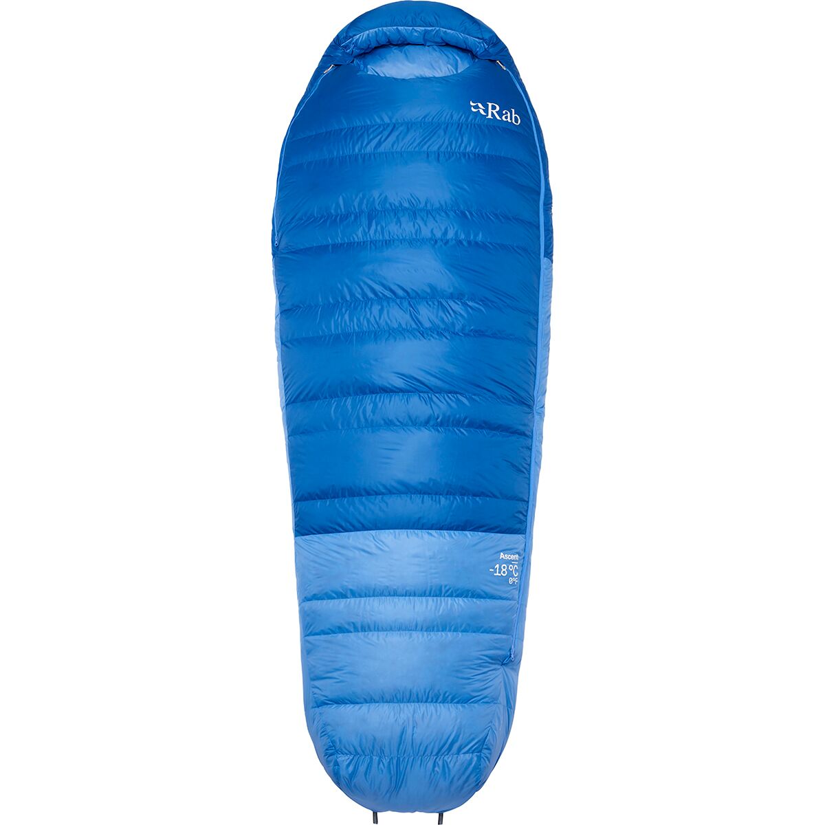 Rab Ascent Sleeping Bag: 0F Down - Women's Dark Bluebird/Bluebird, Long/Left Zip