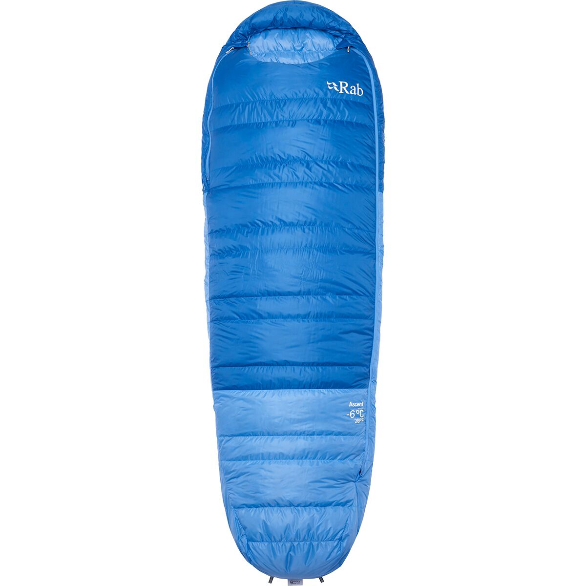 Rab Ascent Sleeping Bag: 20F Down - Women's Dark Bluebird/Bluebird, Reg/Left Zip