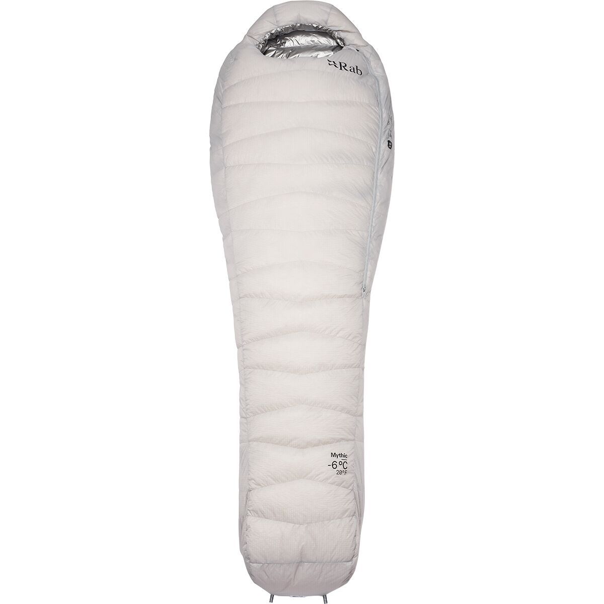 Rab Mythic Sleeping Bag: 20F Down Dark Pewter, Reg/Left Zip