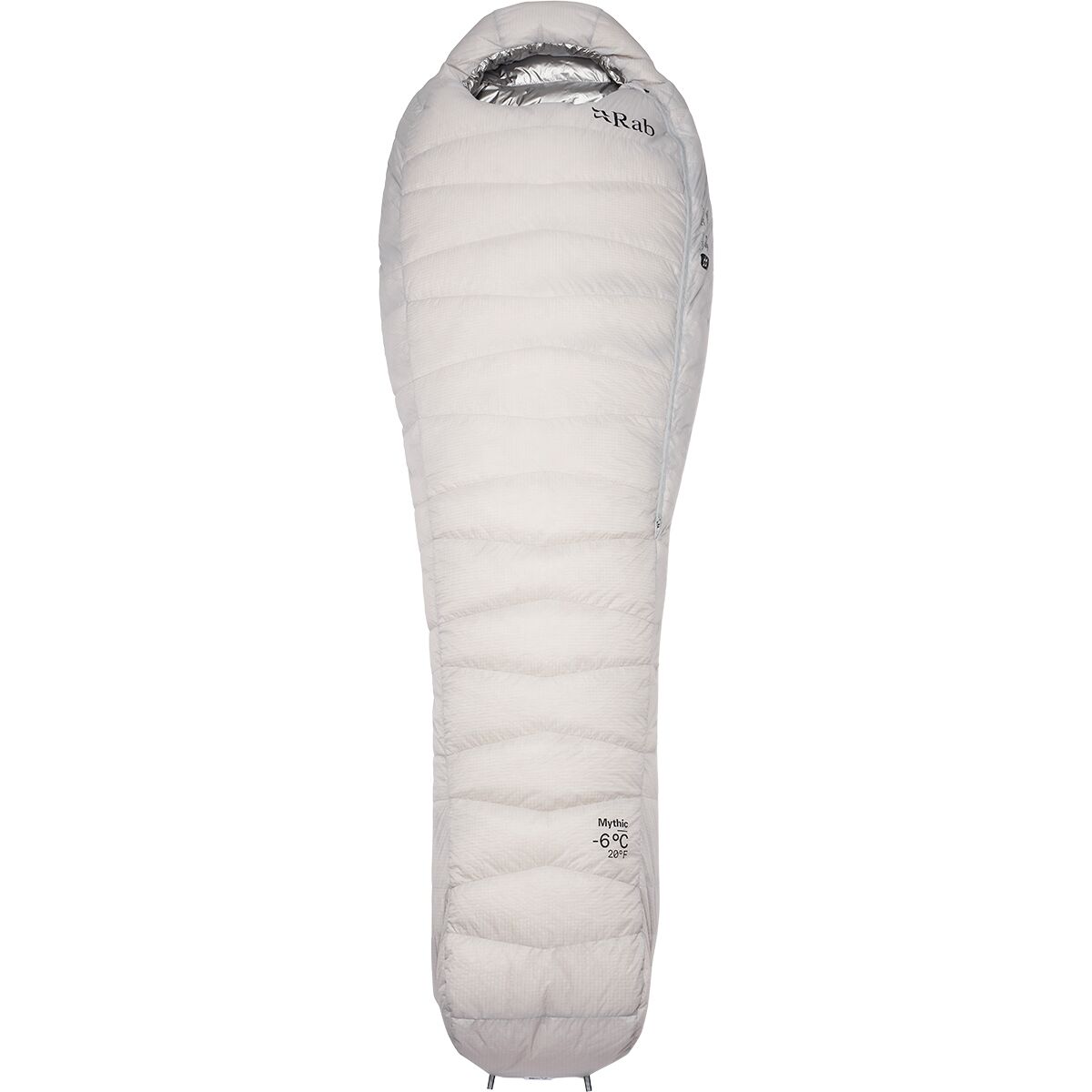 Rab Mythic Sleeping Bag: 20F Down Dark Pewter, Reg/Left Zip