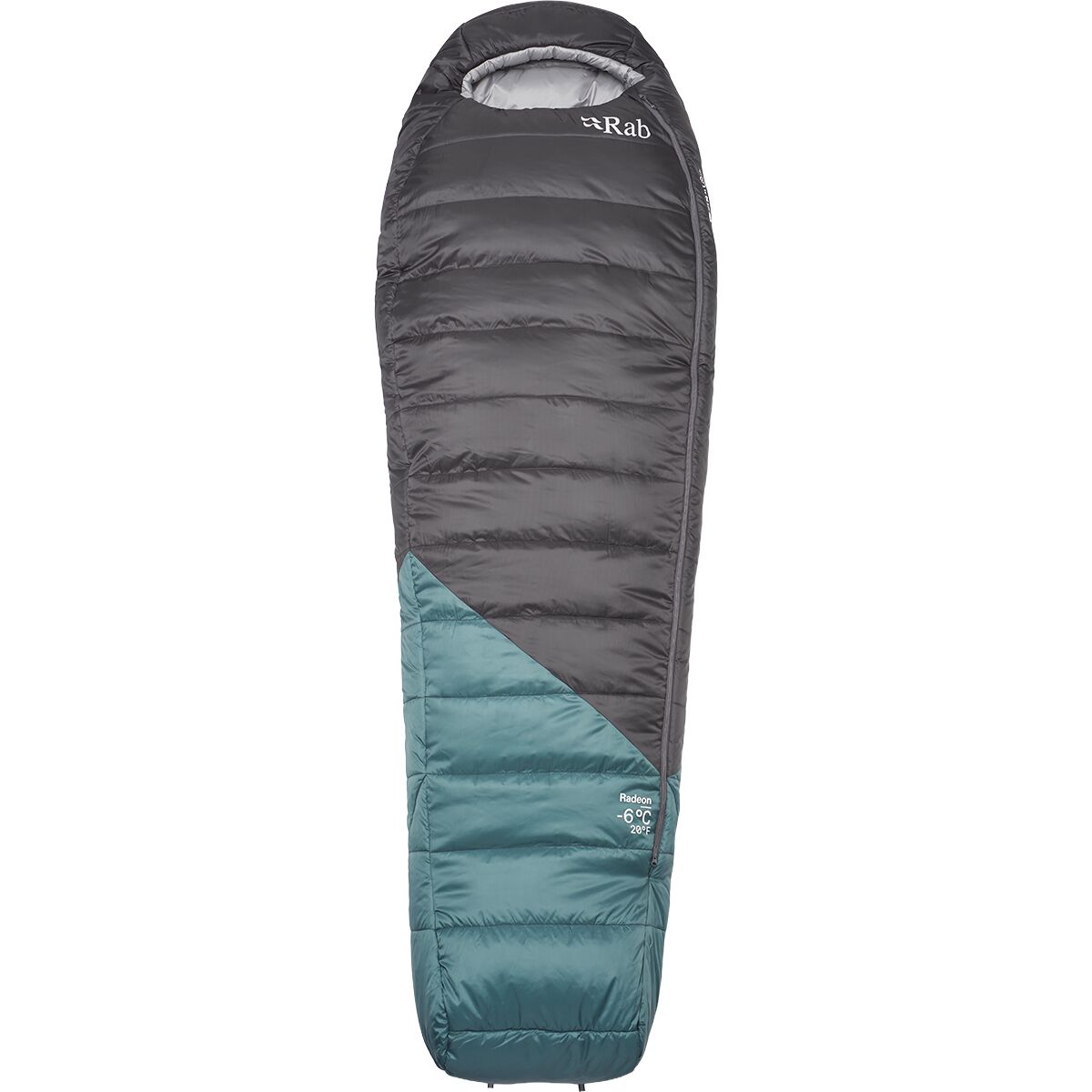 Rab Radeon Sleeping Bag: 20F Synthetic Sage/Graphene, Long/Left Zip