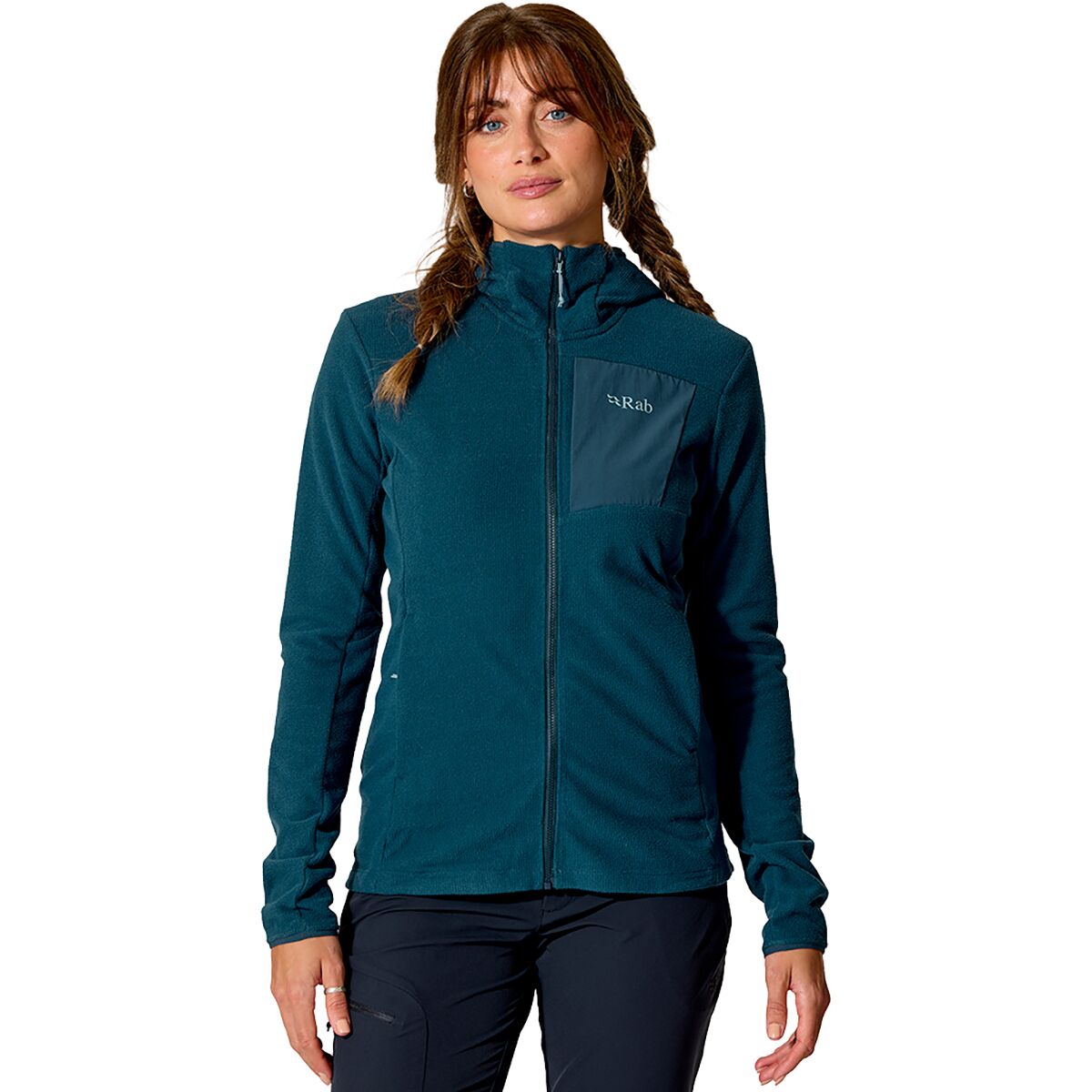 Image of Rab Tecton Hoodie - Women's Tempest Blue, XL