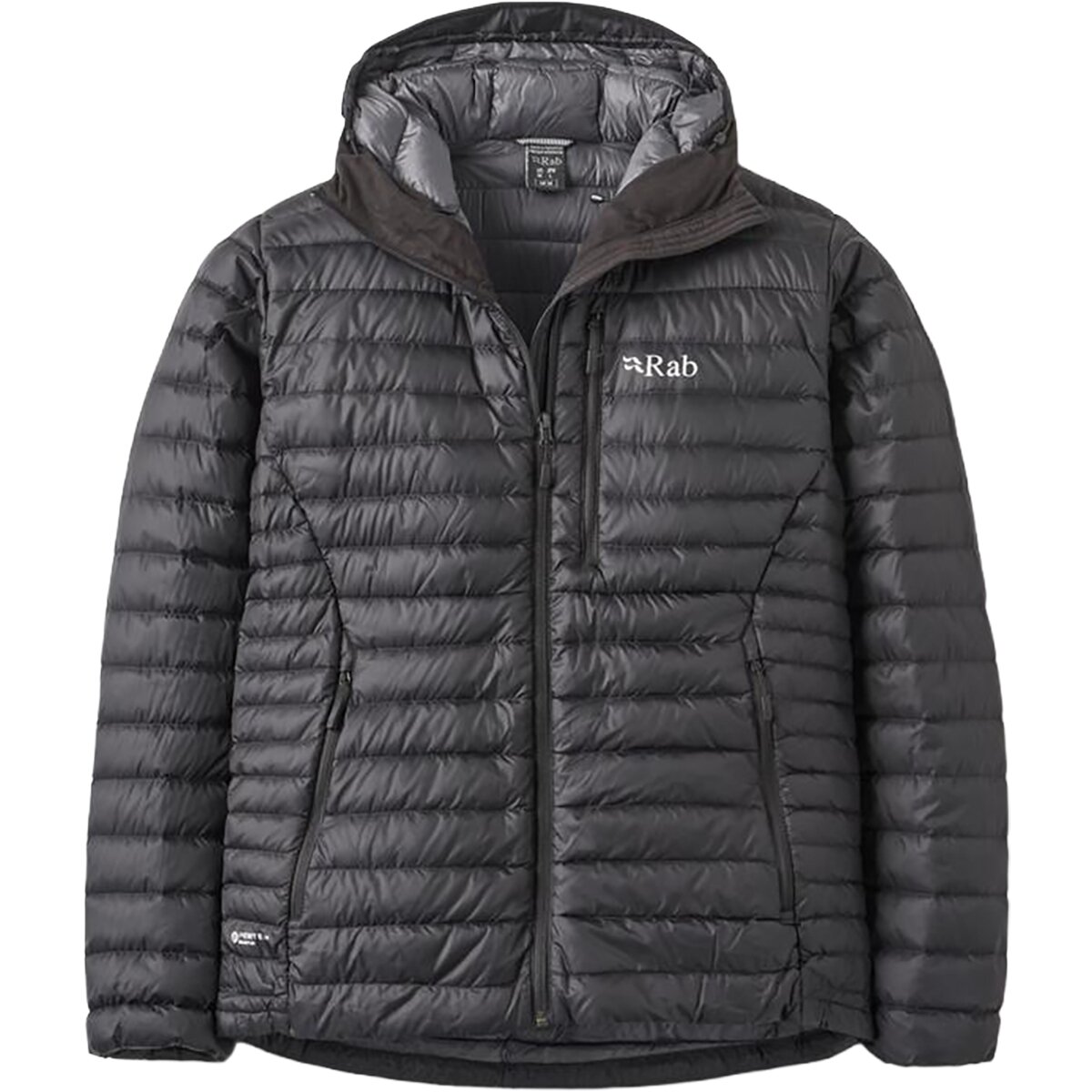 Image of Rab Microlight Alpine Hooded Jacket - Men's Black, L