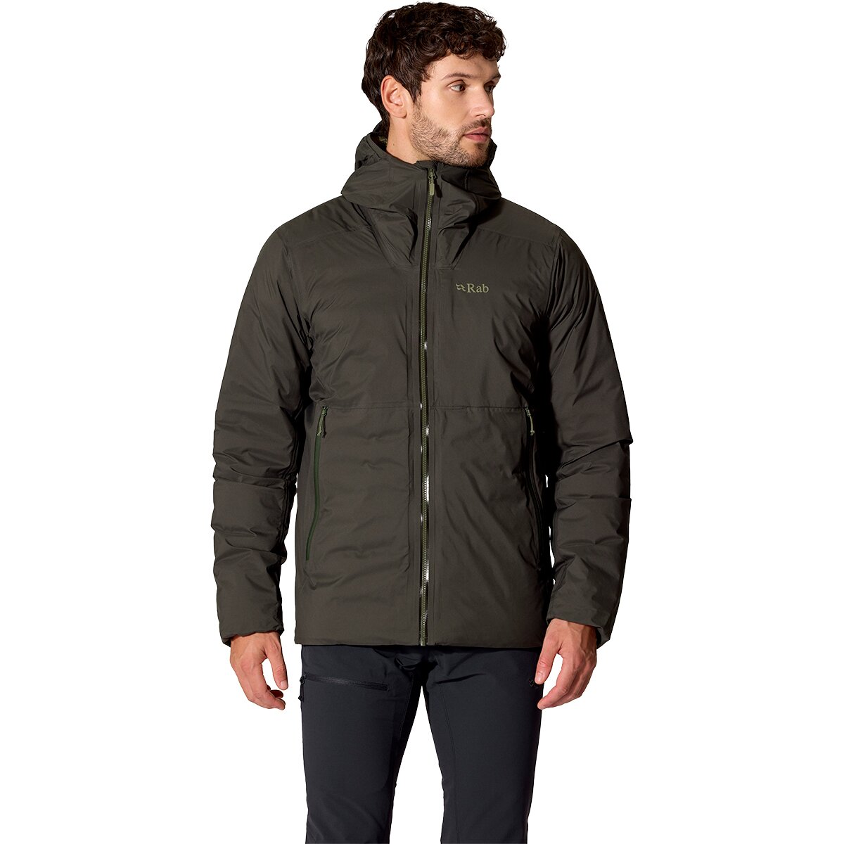 Image of Rab Microlight Shield Jacket - Men's Dark Army, M