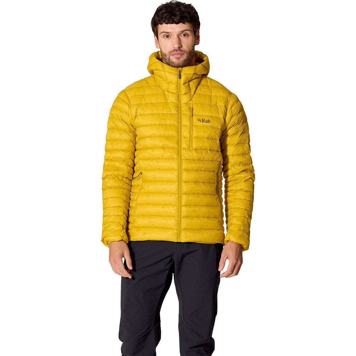 Image of Rab Microlight X Hooded Jacket - Men's Dark Pollen, M