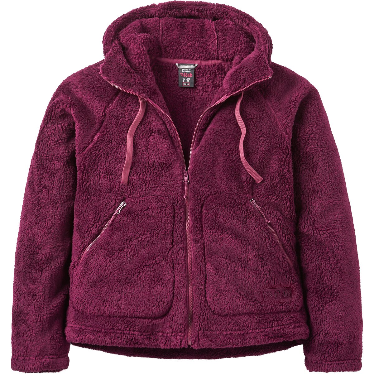 Image of Rab Ardena Hooded Fleece Jacket - Women's Mulberry, L