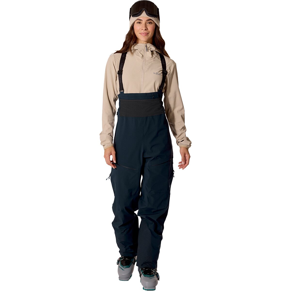 Image of Rab Kinetic Alpine Stretch Bib - Women's Galaxy Blue, S