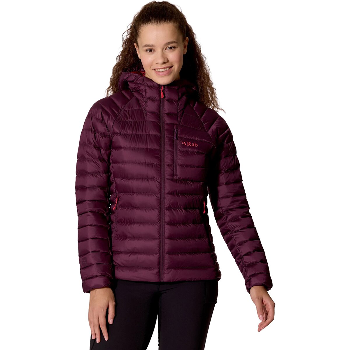 Image of Rab Microlight Alpine Down Hooded Jacket - Women's Mulberry, XL