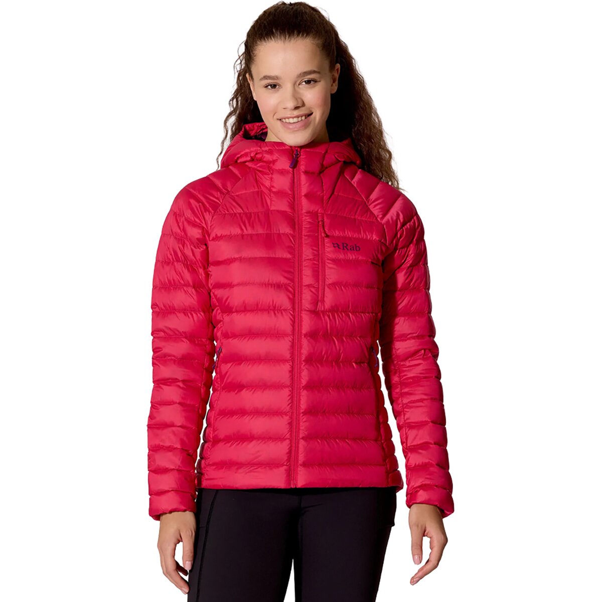 Image of Rab Microlight Alpine Down Hooded Jacket - Women's Watermelon, XS