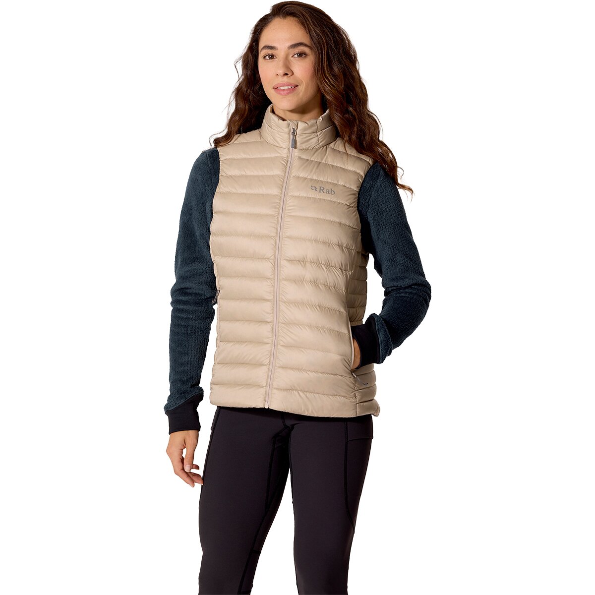 Image of Rab Microlight Down Vest - Women's Dark Pebble, S