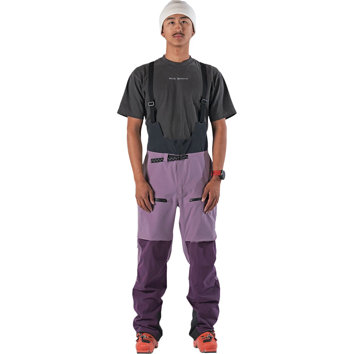 Image of Raide TourTech Bib Pant - Men's Purple, M/Short