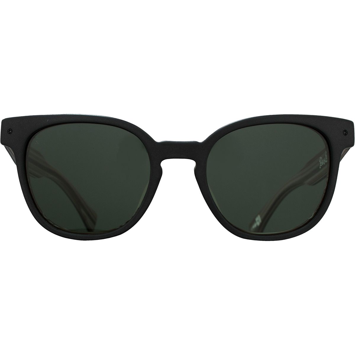 black unisex raen sunglasses squire RAEN Squire Sunglasses in Recycled Black / Green Polarized  main image 3