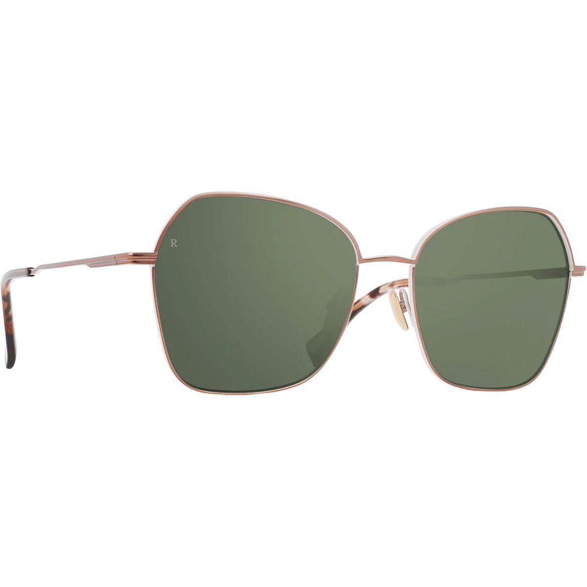 RAEN optics Zhana 57 Sunglasses Satin Rose Gold/Solaris Mirror, One Size