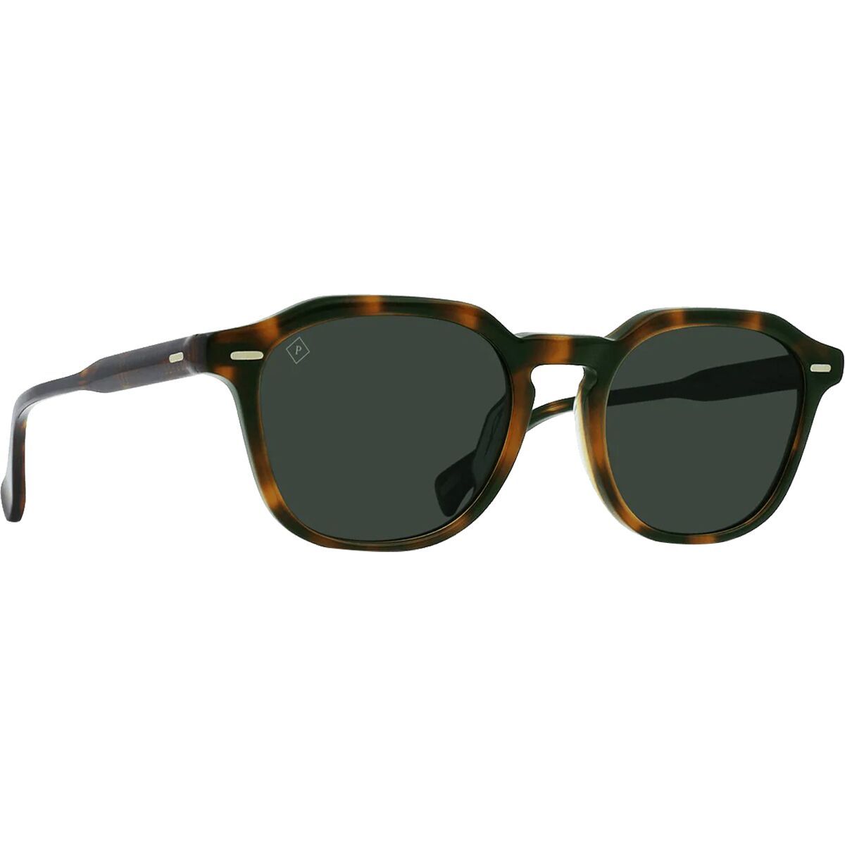 Image of RAEN optics Clyve Polarized Sunglasses Espresso Tortoise/Green Polarized, 52