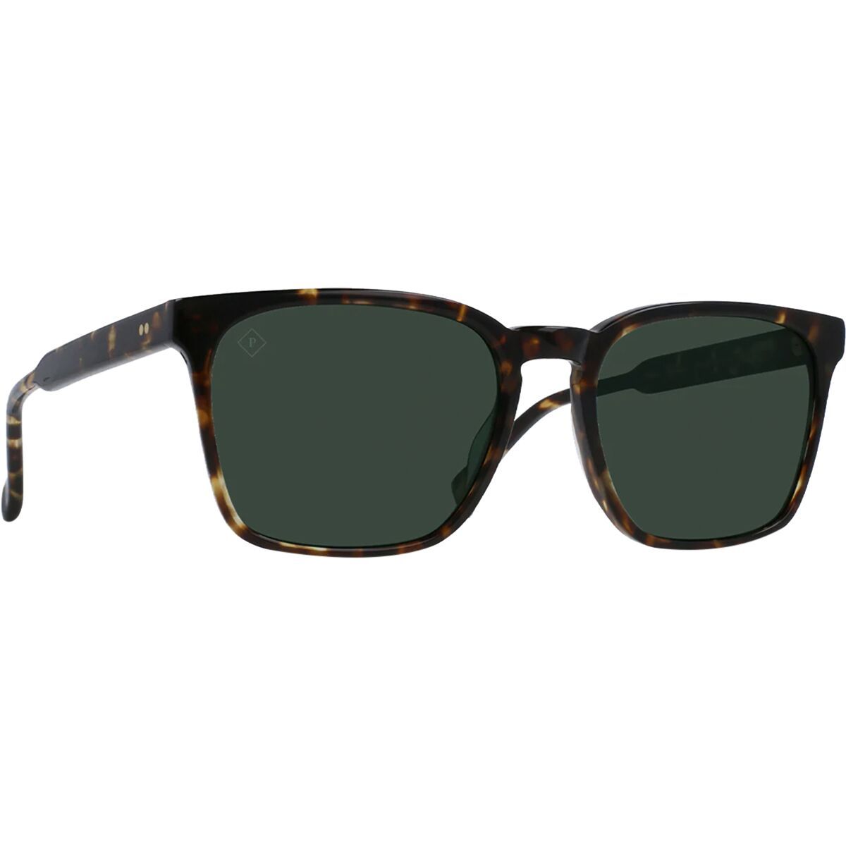 Image of RAEN optics Pierce Polarized Sunglasses Brindle Tortoise/Green Polarized, 55