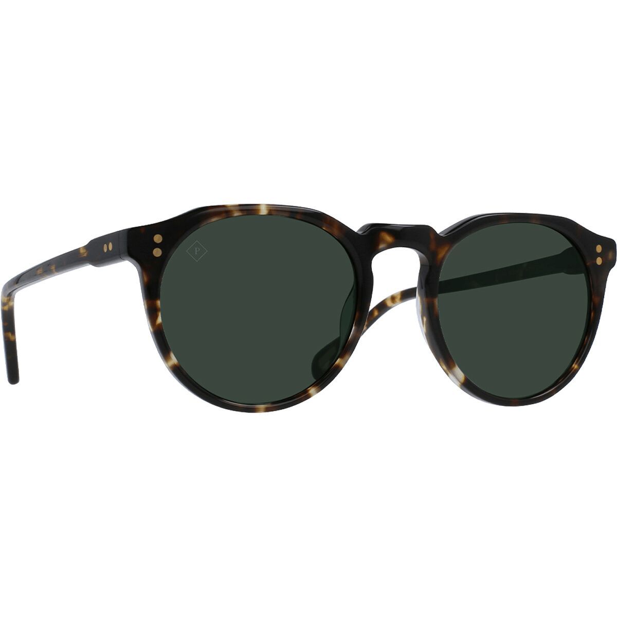 Image of RAEN optics Remmy Polarized Sunglasses Brindle Tortoise/Green Polarized, 52