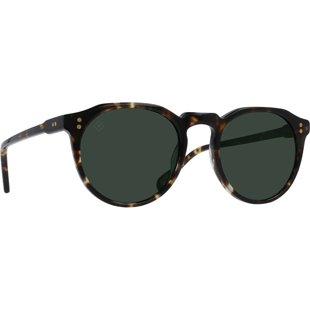 Image of RAEN optics Remmy Polarized Sunglasses Brindle Tortoise/Green Polarized, 52