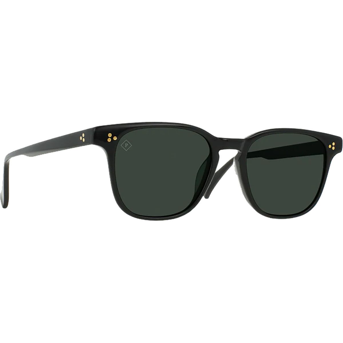 Image of RAEN optics Alvez Polarized Sunglasses Recycled Black/Green Polarized, 50
