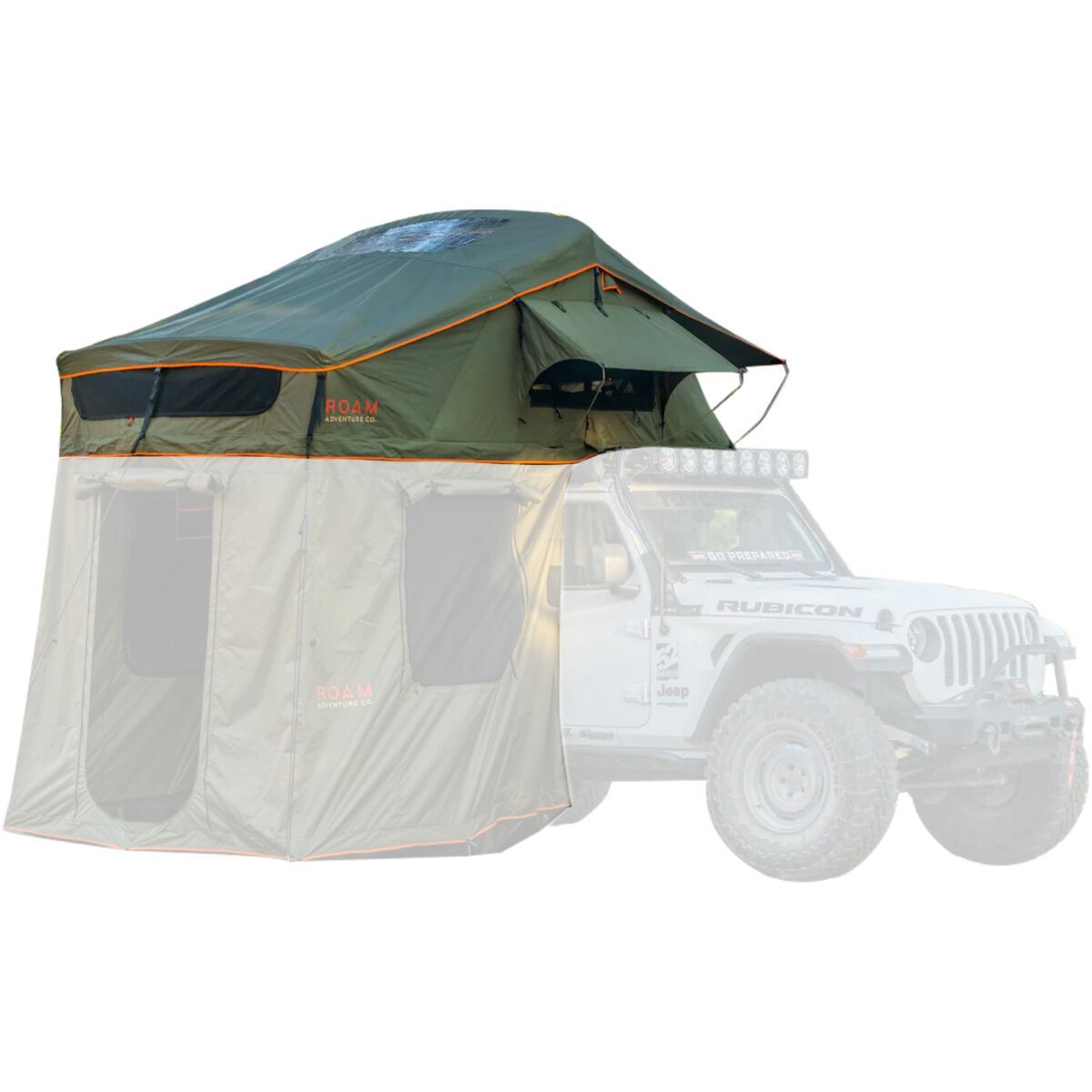Image of ROAM Adventure Co Vagabond XL Rooftop No Annex Tent Forest Green/Hyper Orange, One Size