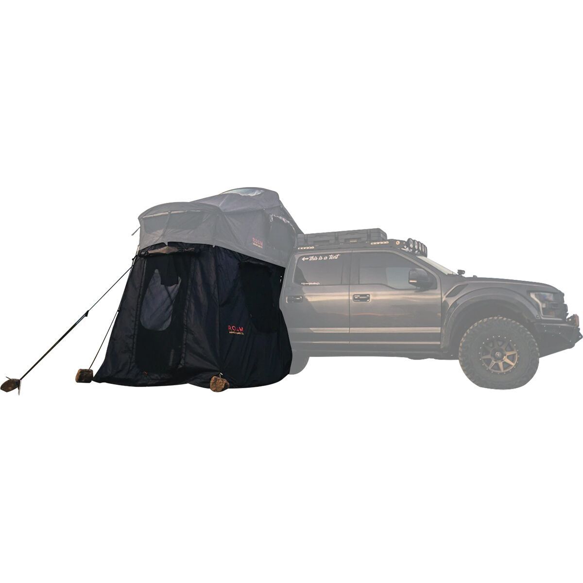 Image of ROAM Adventure Co Vagabond XL Tent Annex Room Black, One Size