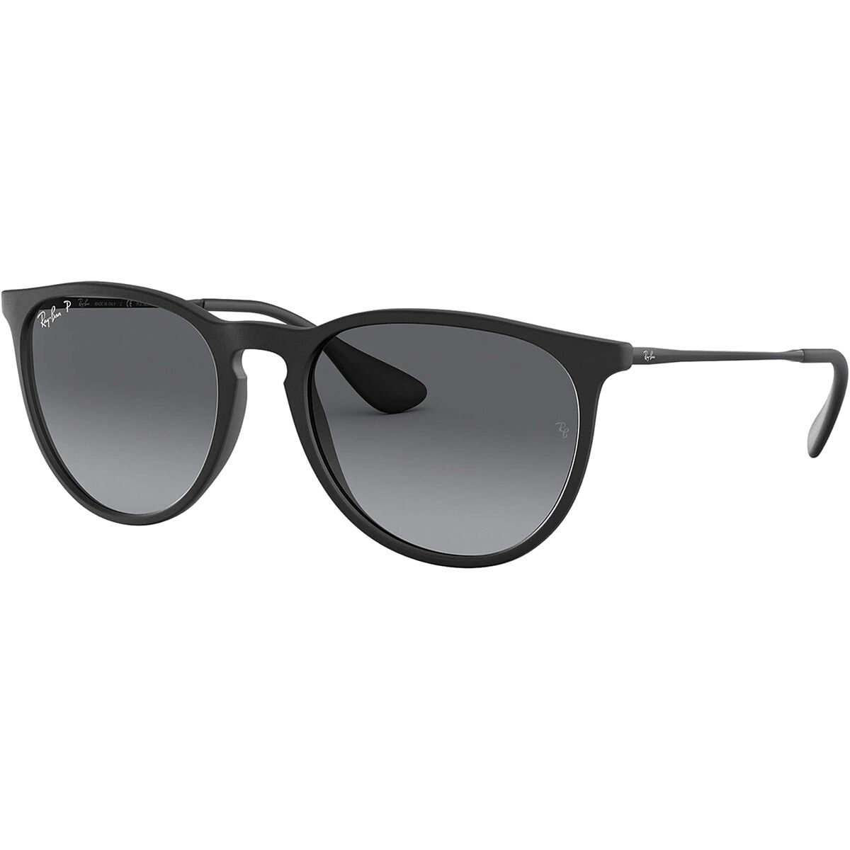 Image of Ray-Ban Erika Polarized Sunglasses - Women's Black Rubber 622/T3, One Size